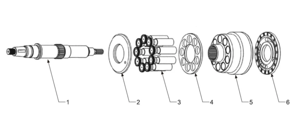 Replacement Cat245 Hydraulic Pump Parts for Grader Pump Repair Cat12g/14G/16g/Cat215/225/235